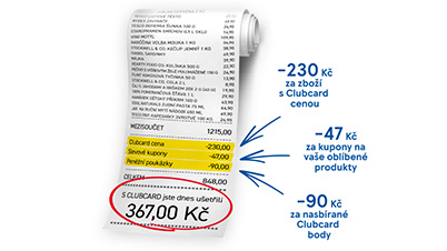 Okamžitá úspora až 30 % s Clubcard.