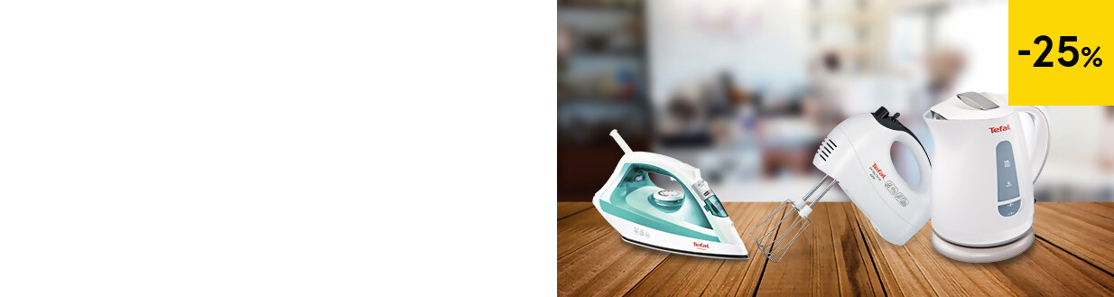 V&scaron;echny Tefal elektrospotřebiče se slevou 25 %