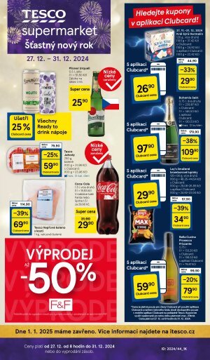 Tesco leták - Supermarkety - příští týden