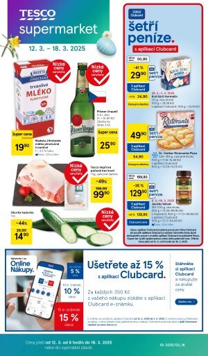 Tesco leták - Supermarkety - aktuální týden