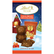 Lindt Teddy Plněná mléčná čokoláda lískoořechovým krokantem