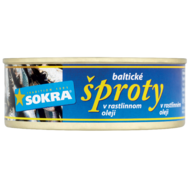 Sokra Baltické šproty v rostlinném oleji