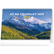 Stolní kalendář Až na vrcholky hor 2025