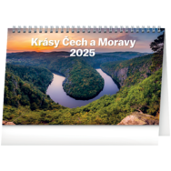 Stolní kalendář Krásy Čech a Moravy 2025