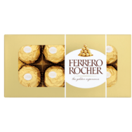 Ferrero Rocher S polevou z mléčné čokolády a drcenými lískovými oříšky