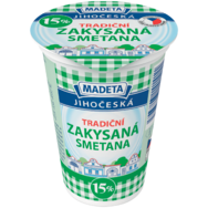 Madeta Jihočeská zakysaná smetana 15%