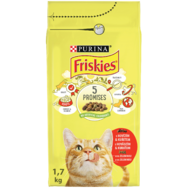 Friskies Granule pro kočky s kombinací hovězího a kuřete se zeleninou