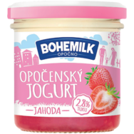 Bohemilk Opočenský jogurt ochucený ve skle