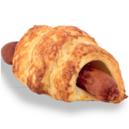 Croissant s párkem