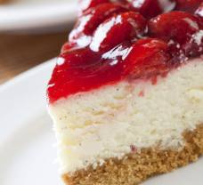 Jahodový cheesecake s želatinou