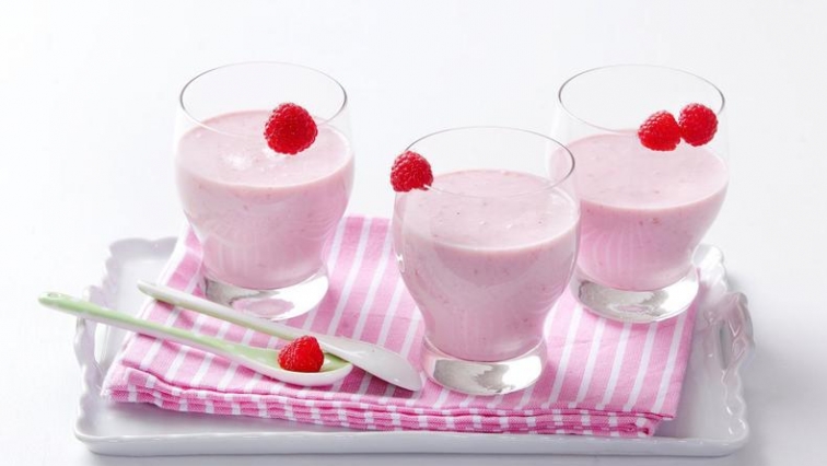 Jogurtové smoothie s malinami