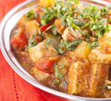 Vegetariánské tofu jalfrezi