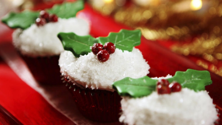 Vánoční jablečné cupcakes s kokosem s nízkým obsahem laktózy