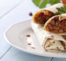 Hovězí burritos s červenými fazolemi