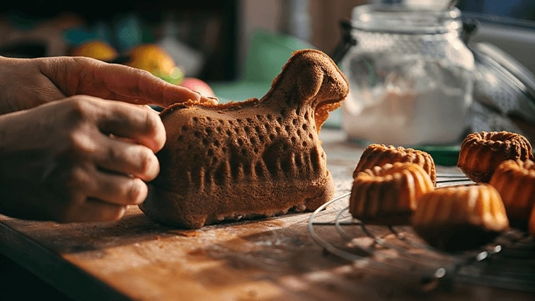 Zdravý velikonoční beránek z mandlové mouky