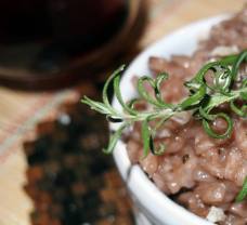 Risotto con vino rosso (Rizoto s červeným vínem)