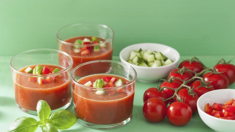 Raw studená polévka ,,gazpacho”